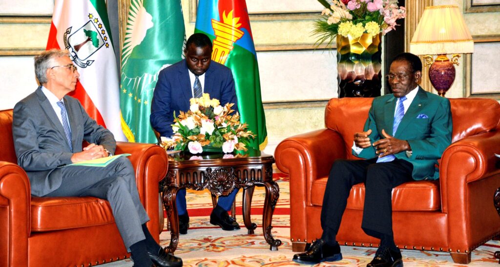 El Presidente de la República concede audiencia al director de Total para África El Presidente de la República concede audiencia al director de Total para África