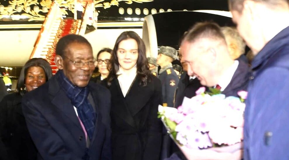 La Pareja Presidencial llega a Rusia para participar en la tercera Cumbre Rusia-África La Pareja Presidencial llega a Rusia para participar en la tercera Cumbre Rusia-África